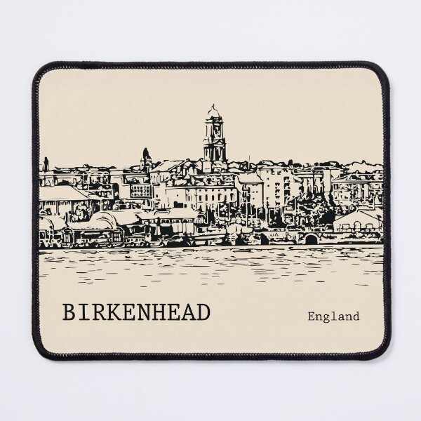 Artikelvorschau, Birkenhead, England entworfen und verkauft von Lakeric Cityscapes.
