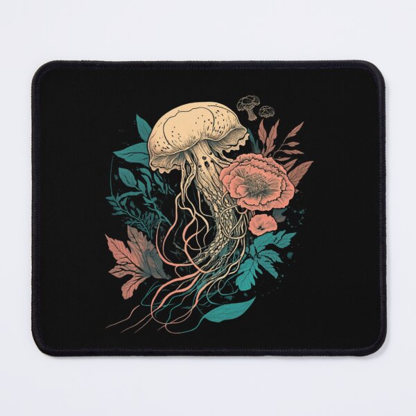 Item preview, Aesthetic Floral Jellyfish Sea Animals designed and sold by savecloth.