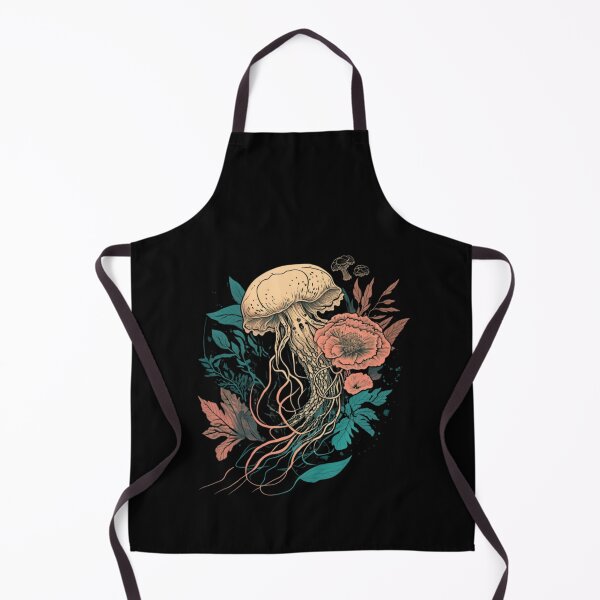Item preview, Aesthetic Floral Jellyfish Sea Animals designed and sold by savecloth.