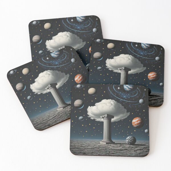 Item preview, Magritte-Inspired Space Scene designed and sold by vwcallais.
