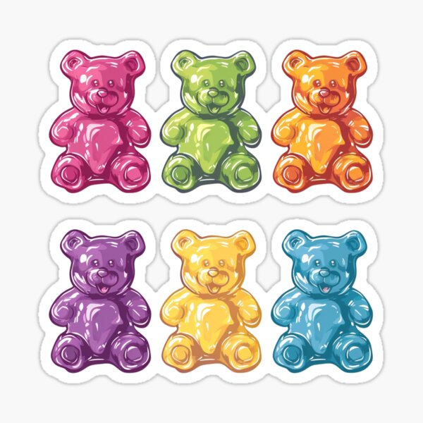 Item preview, Gummy Bear Sticker designed and sold by OLLIEDIGITALS.