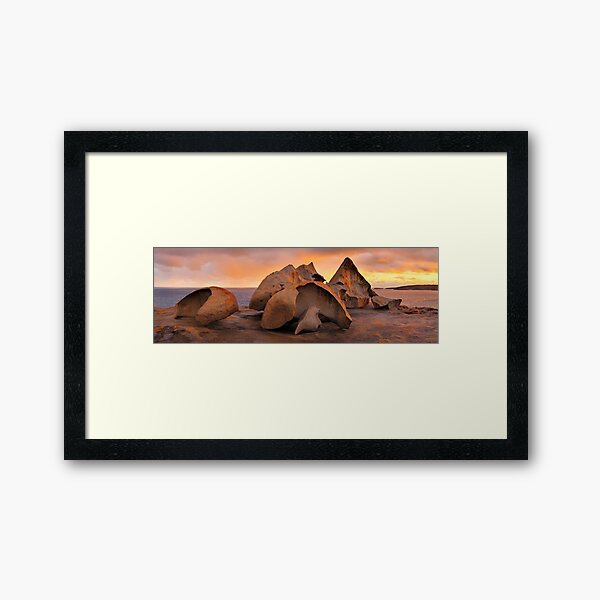 Remarkable Rocks Sunset, Kangaroo Island, South Australia Framed Art Print