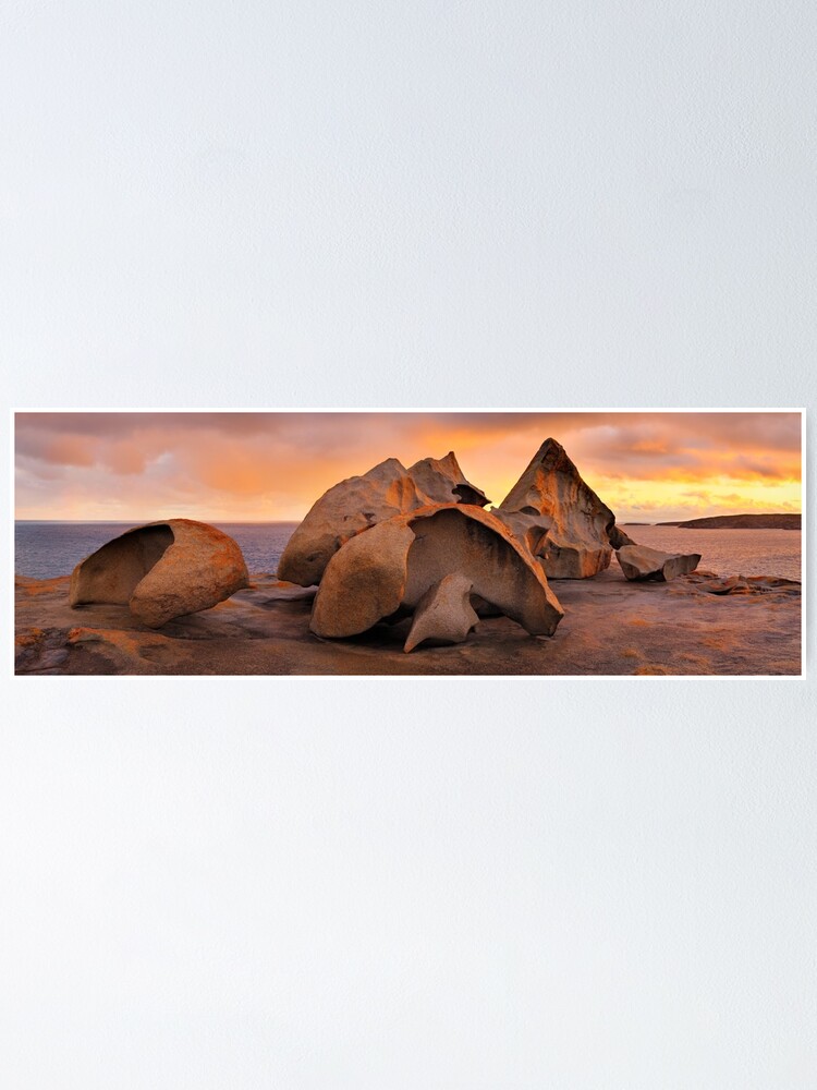 Thumbnail 1 of 3, Poster, Remarkable Rocks Sunset, Kangaroo Island, South Australia designed and sold by Chockstone.