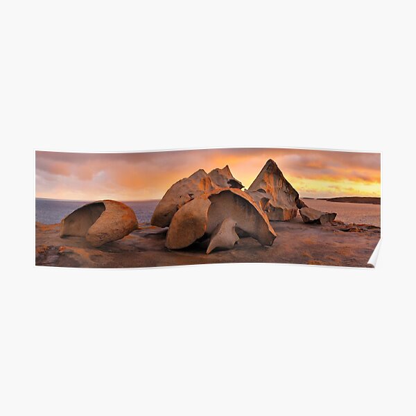Remarkable Rocks Sunset, Kangaroo Island, South Australia Poster