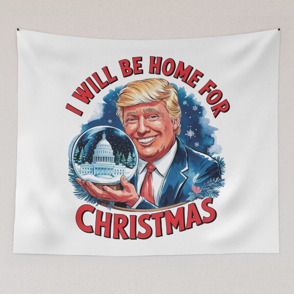 Item preview, Trump I'll Be Home For Christmas designed and sold by kjanedesigns.