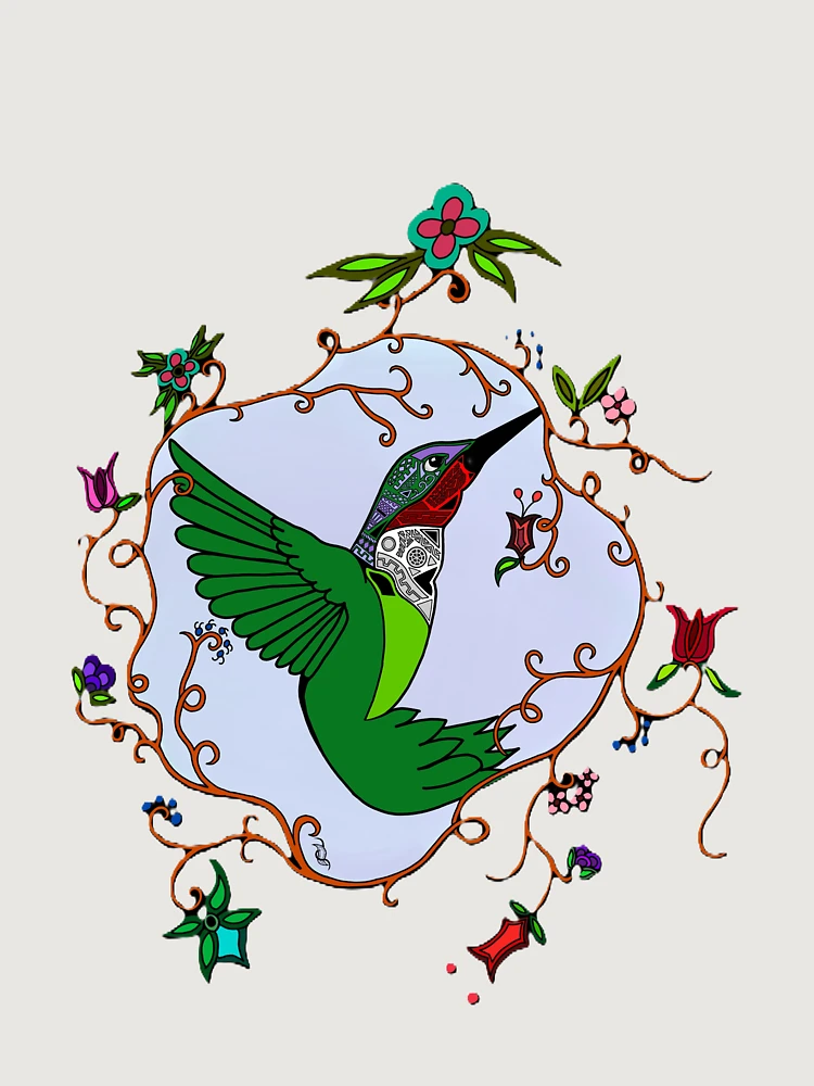 Thumbnail 6 of 6, Premium Oversized Hoodie, Hummingbird designed and sold by RickyTics.