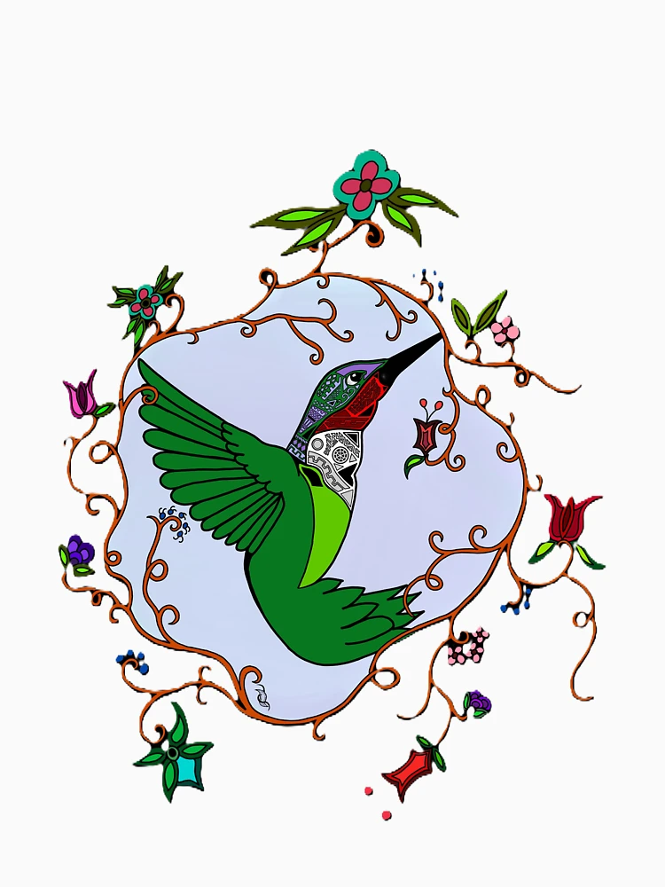 Thumbnail 6 of 6, Pullover Hoodie, Hummingbird designed and sold by RickyTics.