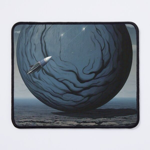 Item preview, Magritte-Inspired Rocket Ship Space Scene designed and sold by vwcallais.