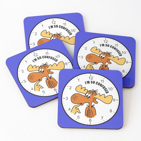 Item preview, I’m Confused Bullwinkle Clock  designed and sold by robotghost.