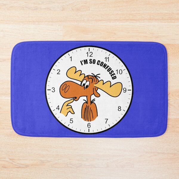 Item preview, I’m Confused Bullwinkle Clock  designed and sold by robotghost.