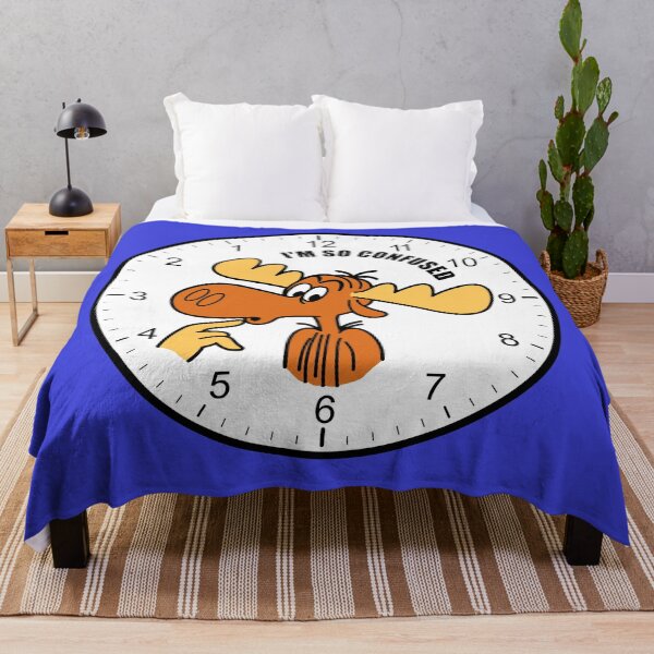 Item preview, I’m Confused Bullwinkle Clock designed and sold by robotghost.