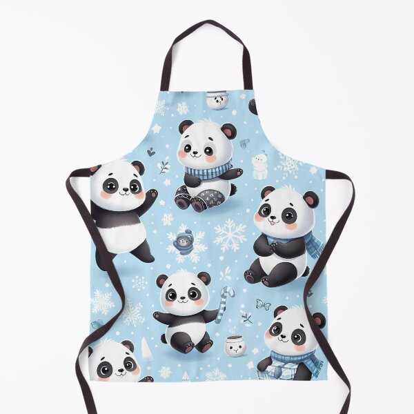 Item preview, Christmas panda seamless pattern designed and sold by Haji Kamora.