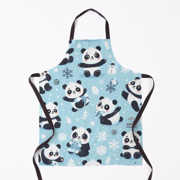 Item preview, Christmas panda seamless pattern designed and sold by Haji Kamora.