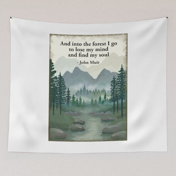 Item preview, And Into the forest I go to lose my mind and find my soul - John Muir  designed and sold by Scat the cat.