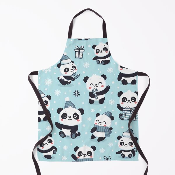 Item preview, Christmas panda seamless pattern designed and sold by Haji Kamora.