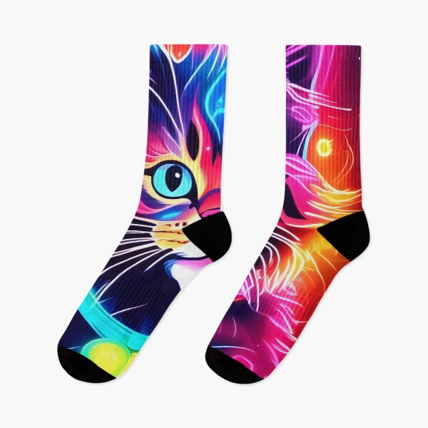 Item preview, Rainbow Cat Vibes Art designed and sold by Health And Fitness Posts e-Store.