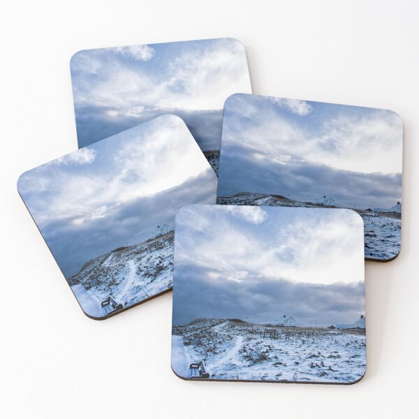 Item preview, Rocky Island in Seaton Sluice under a blanket of snow. designed and sold by Violaman.