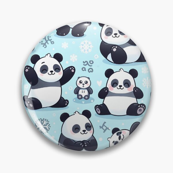 Item preview, Christmas panda seamless pattern designed and sold by Haji  Kamora.