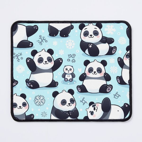 Item preview, Christmas panda seamless pattern designed and sold by Haji  Kamora.