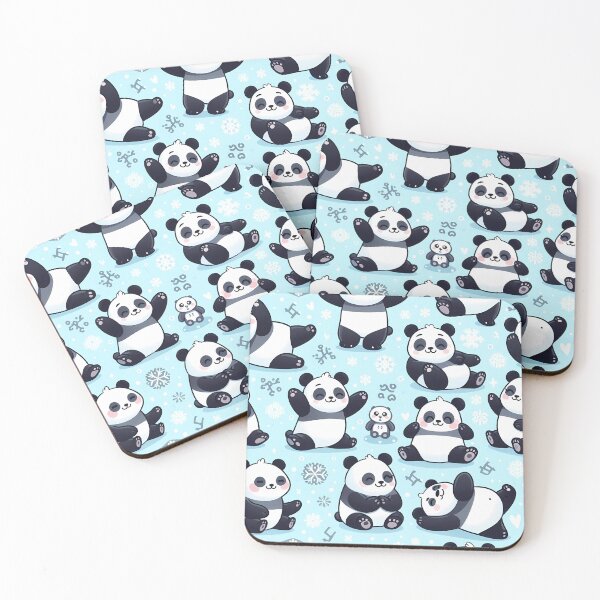 Item preview, Christmas panda seamless pattern designed and sold by Haji  Kamora.