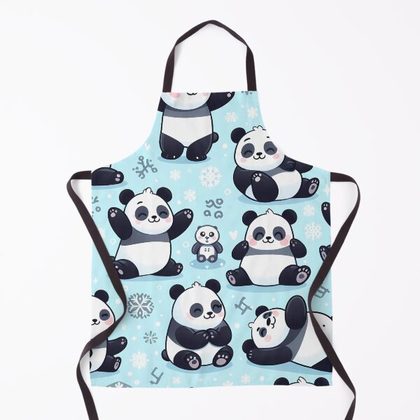 Item preview, Christmas panda seamless pattern designed and sold by Haji Kamora.