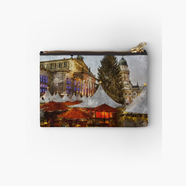 Item preview, Festive Berlin Christmas Market watercolor designed and sold by TwoSmallPtatoes.