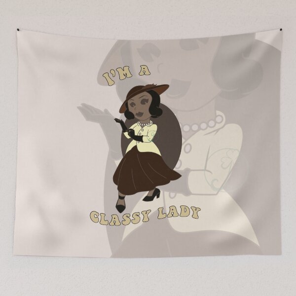 Item preview, Old Style Cartoon pin up - classy lady designed and sold by Juditangelo.