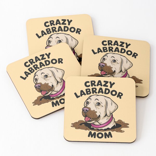 Item preview, Crazy Labrador Mom with dirty mud dog designed and sold by MonkiFlipp.