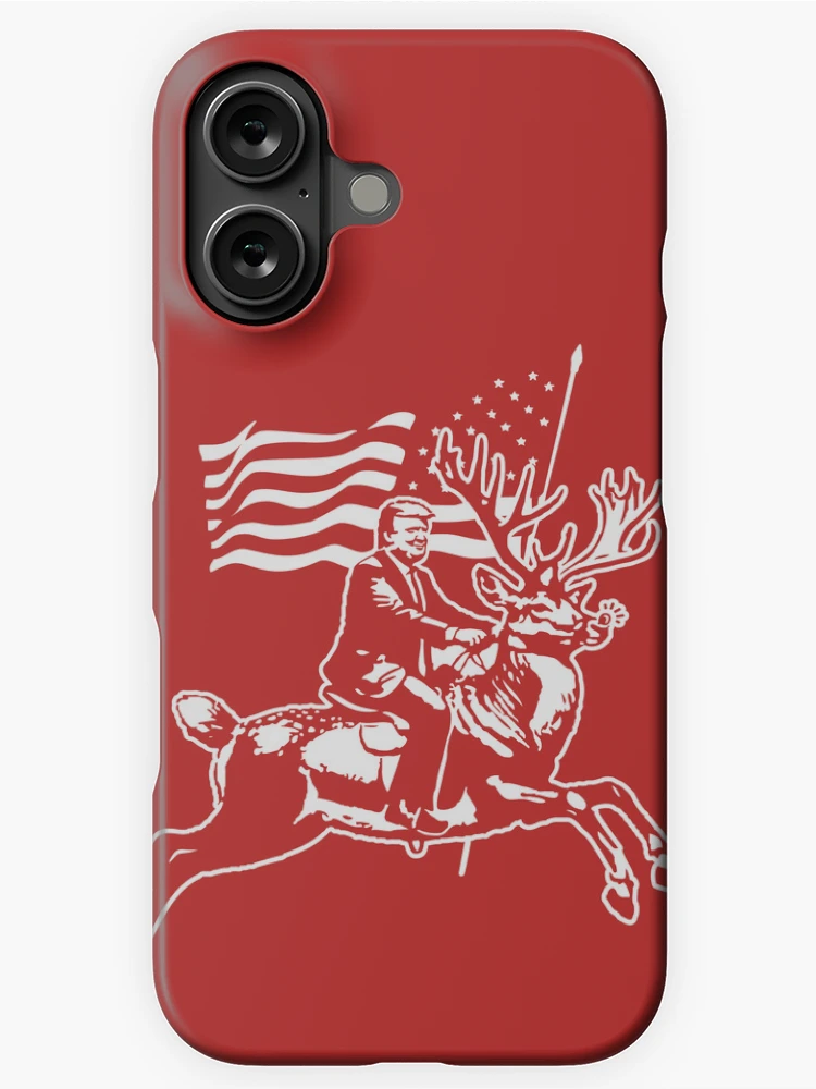 Thumbnail 1 of 4, iPhone Case, President Elect Riding Rudolph designed and sold by visualcraftsman.