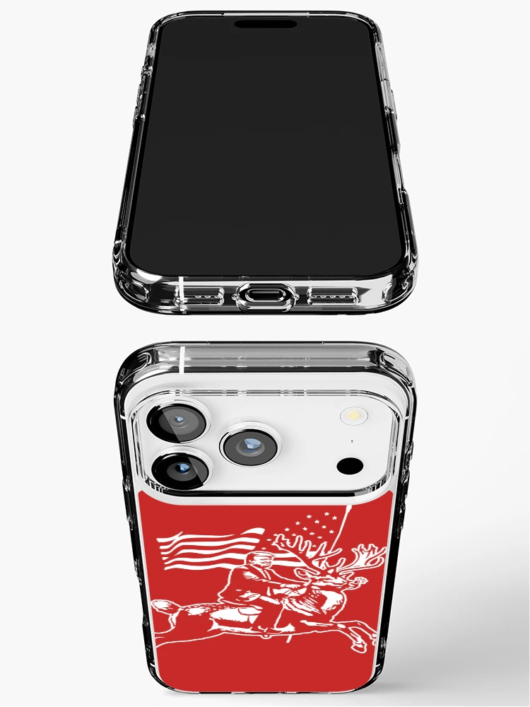 Thumbnail 3 of 5, iPhone Case, President Elect Riding Rudolph designed and sold by visualcraftsman.
