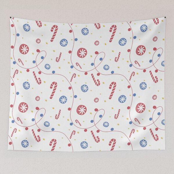 Item preview, Pattern of Candy Canes & Christmas Candy designed and sold by Steve Wilfong.