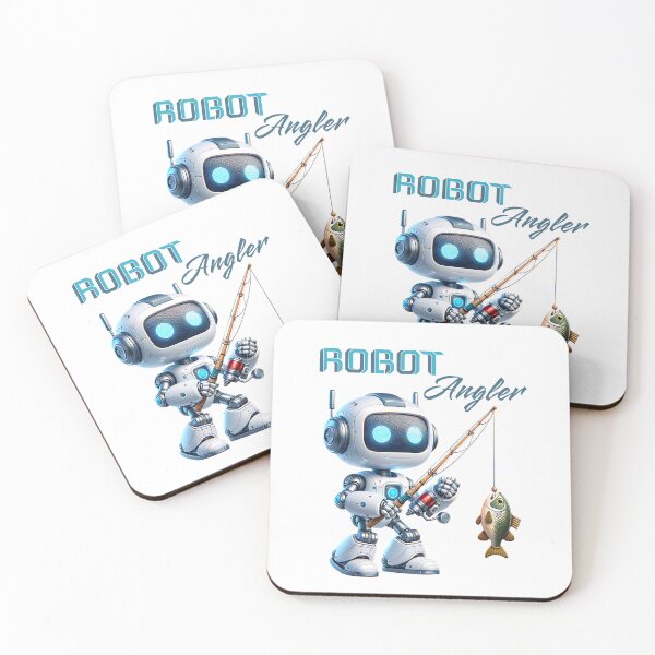 Item preview, Robot catching fish. designed and sold by KojourinArt.