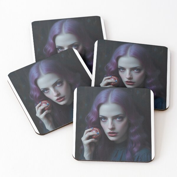 Item preview, Dark Gothic Girl Photographic Print designed and sold by Amanda Santiago.