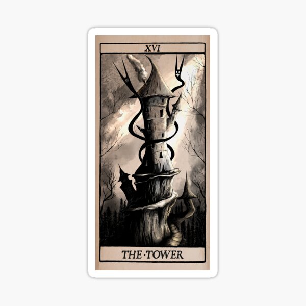 Item preview, The Tower Card designed and sold by Aliaceyart.