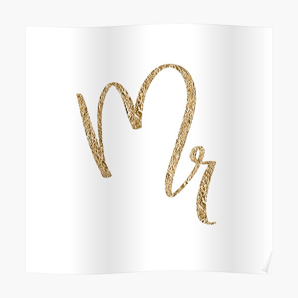Mr. by Alice Monber Poster