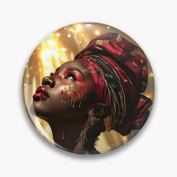 Item preview, Beautiful Burgundy, Black and Gold African Queen designed and sold by Infinitegoods1.