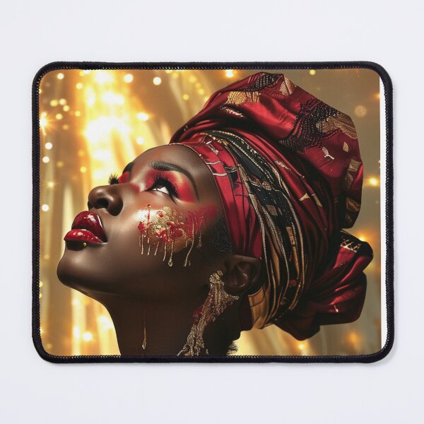 Item preview, Beautiful Burgundy, Black and Gold African Queen designed and sold by Infinitegoods1.