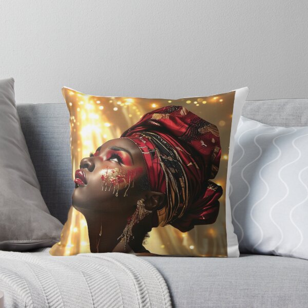 Item preview, Beautiful Burgundy, Black and Gold African Queen designed and sold by Infinitegoods1.