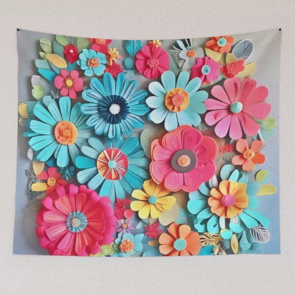 Item preview, Colorful Paper Floral Art designed and sold by Health And Fitness Posts e-Store.