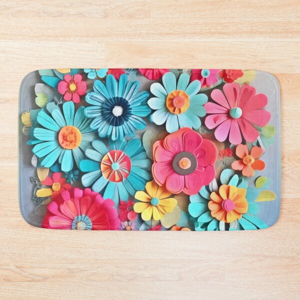 Item preview, Colorful Paper Floral Art designed and sold by Health And Fitness Posts e-Store.