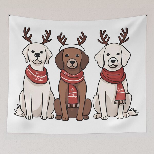 Item preview, Festive Labrador – Christmas Pattern designed and sold by GoodyPaws.