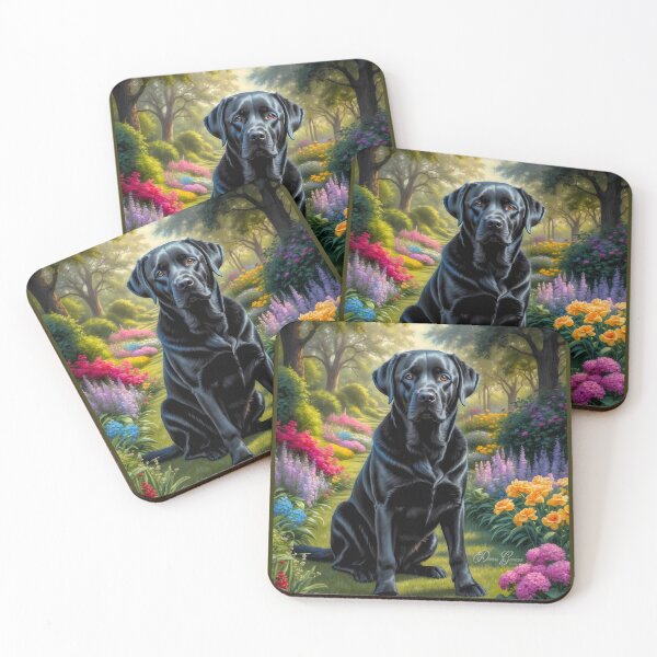 Item preview, Duke Black Labrador Retriever Dog Painting designed and sold by Heart and Soul Studio.