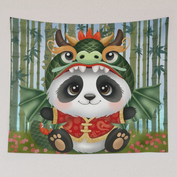 Item preview, Chinese dragon panda designed and sold by SDCillustration.
