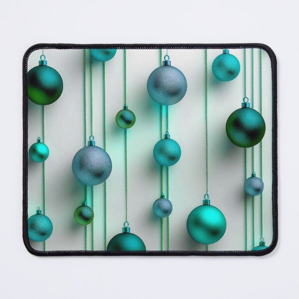 Item preview, Christmas decorations - minimalist, opalescent Christmas tree baubles/ pastel shades of azure blue. designed and sold by My-fake-places.