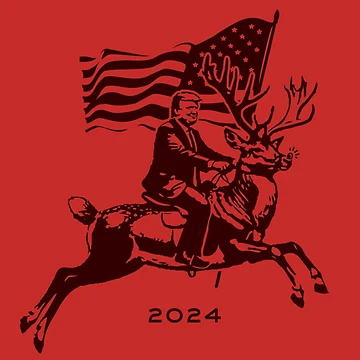 Artwork thumbnail, President Elect Riding Rudolph by visualcraftsman