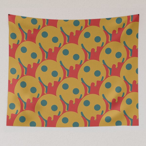 Item preview, Playful Dripping Smiley Pattern Art designed and sold by briyaart.