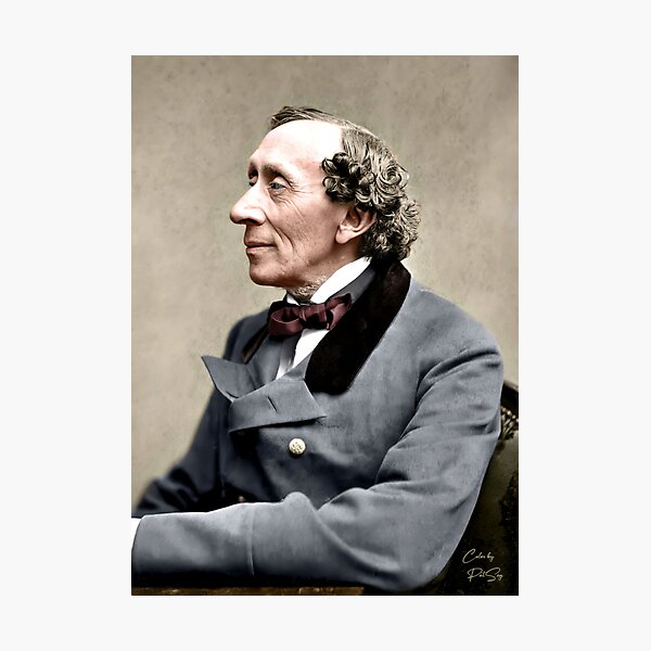 Vista previa del artículo con la obra «Hans Christian Andersen 1869», diseñado y vendido por PatSeg Photos.