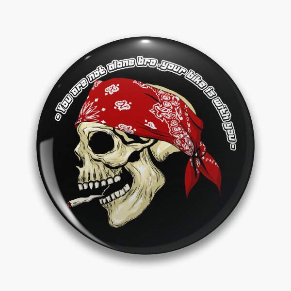 Item preview, Motorcycle Quote // Biker Quote - You are not alone bro, your bike is with you designed and sold by MagicEyesOnly.