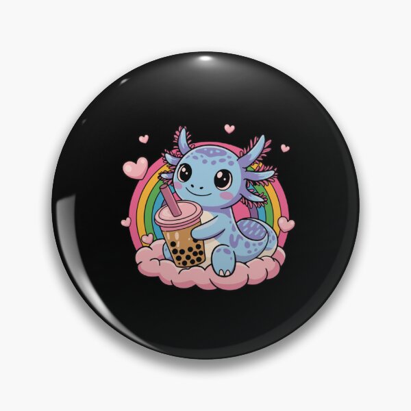 Item preview, Axolotl Bubble Tea Boba Milk Tea Cute Rainbow Anime Axolotl designed and sold by savecloth.
