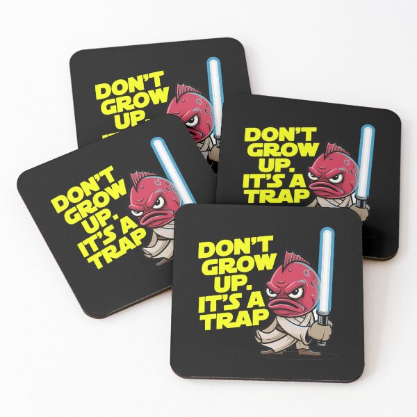 Item preview, Its A Trap Don't Grow Up Funny Red Fish With Glowing Sword  designed and sold by MonkiFlipp.